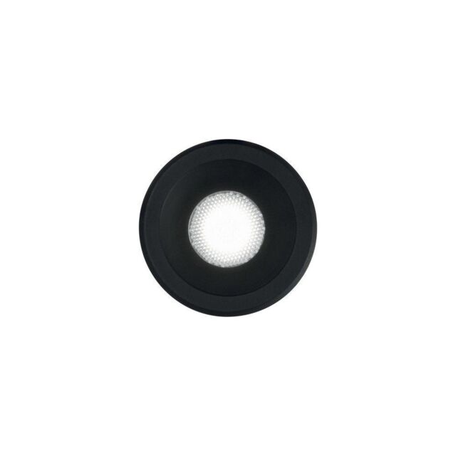 Netlighting Virus Integrated LED Indoor Recessed Downlight Lamp 1 Light Black 3000K