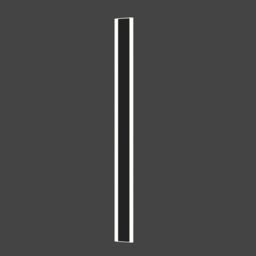 ENER-J Outdoor LED Wall Light 100cm 48W CCT Dimmable IP65 Black in White - thumbnail 1