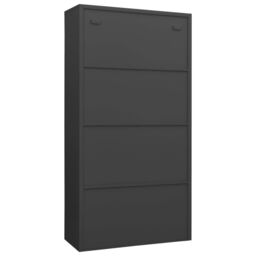 Berkfield Home Locker Cabinet Anthracite 90x40x180 cm Steel in Black - Size: 90 x 40 x 180 cm - thumbnail 4