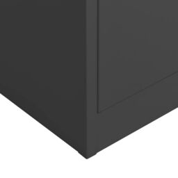Berkfield Home Locker Cabinet Anthracite 90x40x180 cm Steel in Black - Size: 90 x 40 x 180 cm - thumbnail 6