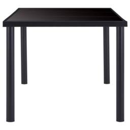 Berkfield Home Dining Table Black 180x90x75 cm Tempered Glass - Size: 180 x 90 x 75 cm - thumbnail 3