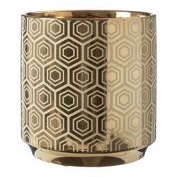 Orsina Hexa Small Planter in Gold