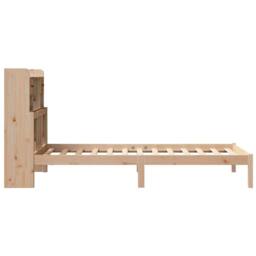Berkfield Home Bookcase Bed without Mattress 90x190 cm Single Solid Wood Pine in Tan - thumbnail 5