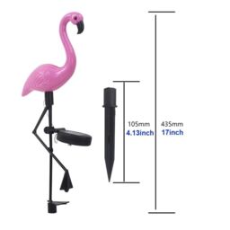 Obasyhig Solar Flamingo Floor Lamp Outdoor Ambient Lighting in Pink - thumbnail 7