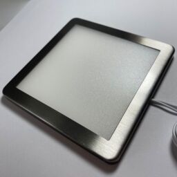 Loops 6x BRUSHED NICKEL Ultra-Slim Square Under Cabinet Kitchen Light & Driver Kit - Natural White Diffused LED in Metallics - thumbnail 1