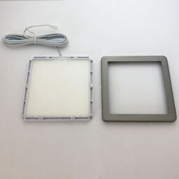 Loops 6x BRUSHED NICKEL Ultra-Slim Square Under Cabinet Kitchen Light & Driver Kit - Natural White Diffused LED in Metallics - thumbnail 2