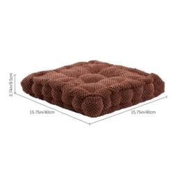Kelvenix Seat Chair Cushion Adult Chunky Pineapple Fluff-Coffee in Brown - Size: 100 cm x 190 cm - thumbnail 2
