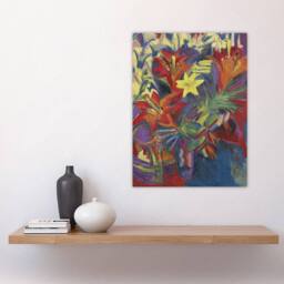 "Artery8 Still Life with Lilies Ernst Ludwig Kirchner Wall Art Poster Print - Size: W24"" x H32""" - thumbnail 4