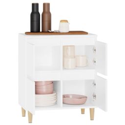 Berkfield Home Sideboard White 60x35x70 cm Engineered Wood - Size: 60 x 35 x 70 cm - thumbnail 5