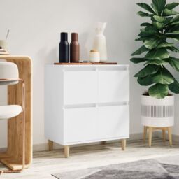 Berkfield Home Sideboard White 60x35x70 cm Engineered Wood - Size: 60 x 35 x 70 cm - thumbnail 1