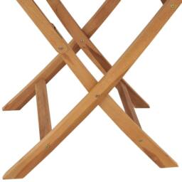 Berkfield Home Beautiful Folding Garden Table 85x76 cm Solid Teak Wood in Brown - thumbnail 7