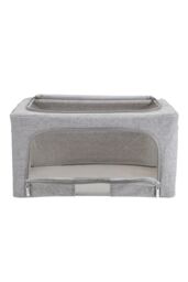H&O Direct 100L Metal Frame Fabric Storage Box with Windows in Grey - thumbnail 6