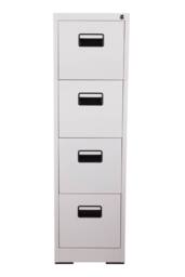Living and Home 4-Drawer Vertical File Cabinet with Interlock in White - thumbnail 3
