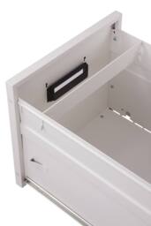 Living and Home 4-Drawer Vertical File Cabinet with Interlock in White - thumbnail 6