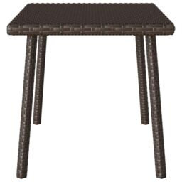 Berkfield Home Garden Coffee Table Rectangular Brown 60x40x37 cm Poly Rattan - Size: 60 x 40 x 37 cm - thumbnail 5