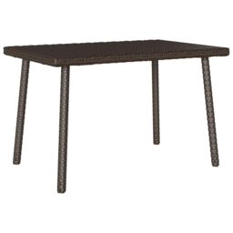 Berkfield Home Garden Coffee Table Rectangular Brown 60x40x37 cm Poly Rattan - Size: 60 x 40 x 37 cm - thumbnail 1