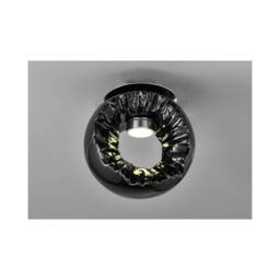 Netlighting Salvio Ceramic Ceiling Round Sculpture 1 x 3W LED Chrome Black - thumbnail 2