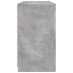 Berkfield Home Sideboard with LED Lights Concrete Grey 123x37x67 cm - Size: 123 x 37 x 67 cm - thumbnail 7