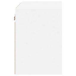 Berkfield Home Decorative Bedside Cabinet with LED Lights Wall-mounted White - thumbnail 8