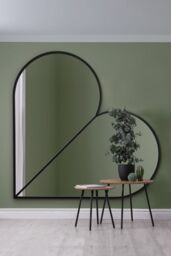"MirrorOutlet Black Metal Framed Heart Shaped Wall Mirror 71"" X 71"" (180CM X 180CM) - Size: 1 Pack" - thumbnail 6