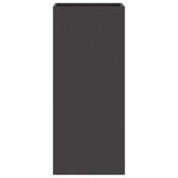 Berkfield Home Planter Black 32x29x75 cm Steel - Size: 32 x 29 x 75 cm - thumbnail 6