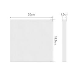 Nordara 20PCS Stretched Blank Artist Canvas Framed Painting Boards in White - thumbnail 2