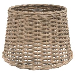 Berkfield Home Ceiling Lamp Shade Brown √ò40x26 cm Wicker - Size: 40x26 cm - thumbnail 2