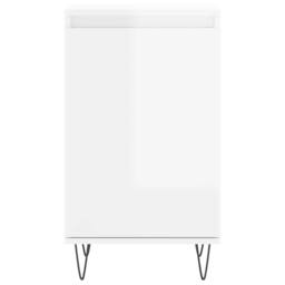 Berkfield Home Sideboards 2 pcs High Gloss White 40x35x70 cm Engineered Wood - Size: 40 x 35 x 70 cm - thumbnail 6