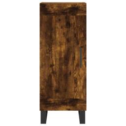 Berkfield Home Sideboard Smoked Oak 34.5x34x90 cm Engineered Wood in Brown - thumbnail 5