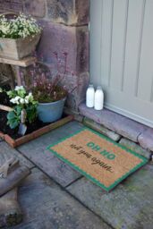 Artsy Mats Oh No Not You Again Blue Scallop Doormat (60 x 40cm) in Brown - Size: 40 cm x 60 cm - thumbnail 6