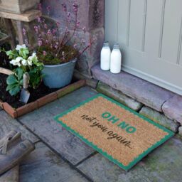 Artsy Mats Oh No Not You Again Blue Scallop Doormat (60 x 40cm) in Brown - Size: 40 cm x 60 cm - thumbnail 3