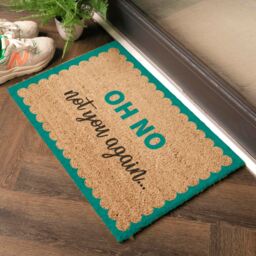 Artsy Mats Oh No Not You Again Blue Scallop Doormat (60 x 40cm) in Brown - Size: 40 cm x 60 cm - thumbnail 2