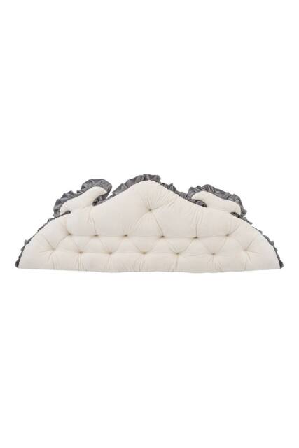 Living and Home Vintage Two-Tone Bed Headboard Pillow in Cream - image 1