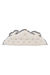 Living and Home Vintage Two-Tone Bed Headboard Pillow in Cream