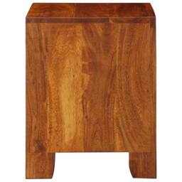 Berkfield Home Stylish Bedside Cabinet 40x35x45 cm Solid Wood Acacia in Brown - Size: 40 x 35 x 45 cm - thumbnail 1