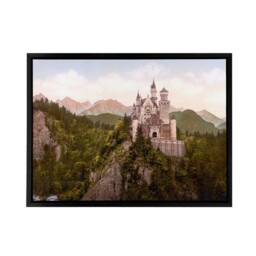 "Artery8 Neuschwanstein Castle Bavaria Framed Canvas Wall Art Print - Size: W12"" x H16""" - thumbnail 1