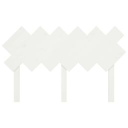 Berkfield Home Bed Headboard White 132x3x81 cm Solid Wood Pine - Size: 132 x 3 x 81 cm - thumbnail 4