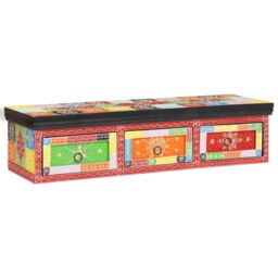 Berkfield Home Wall-mounted TV Cabinet 100x30x24 cm Solid Wood Rough Mango - Size: 100 x 30 x 24 cm - thumbnail 6