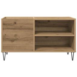 Berkfield Home Record Cabinet Artisan Oak 84.5x38x48 cm Engineered Wood in Brown - thumbnail 4