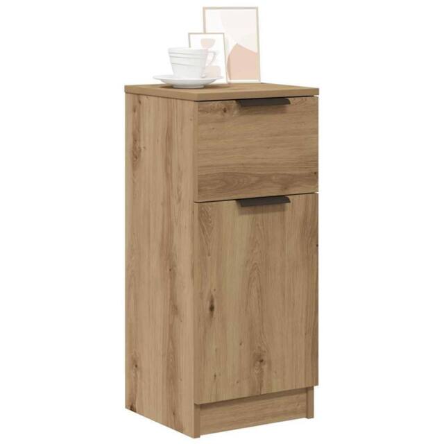 Berkfield Home Sideboard Artisan Oak 30x30x70 cm Engineered Wood in Brown - Size: 30 x 30 x 70 cm - image 1