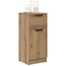 Berkfield Home Sideboard Artisan Oak 30x30x70 cm Engineered Wood in Brown - Size: 30 x 30 x 70 cm - thumbnail 1
