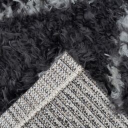 Home Republic Linhas Fluffy Diamond Rug in Grey - Size: 160 cm x 230 cm - thumbnail 2
