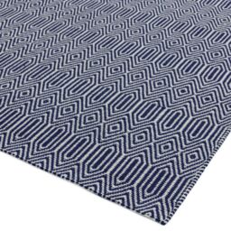 The Rug Shop UK Blue Handmade Modern Easy to clean Geometric Area Rug - Size: 200 cm x 300 cm - thumbnail 2