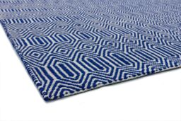 The Rug Shop UK Blue Handmade Modern Easy to clean Geometric Area Rug - Size: 200 cm x 300 cm - thumbnail 4