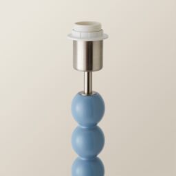 ValueLights Bobbins Powder Blue Freestanding Floor Lamp Base Light in Pale Blue - thumbnail 3