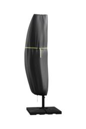Living and Home 72cmW x 210cmH，Waterproof Cantilever Parasol Cover with Zipper and Rod in Black - Size: 72 cmW x 210 cmH - thumbnail 4