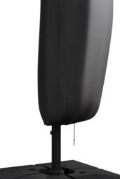 Living and Home 72cmW x 210cmH，Waterproof Cantilever Parasol Cover with Zipper and Rod in Black - Size: 72 cmW x 210 cmH - thumbnail 7