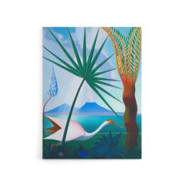 "Artery8 Joseph Stella Neapolitan Song Bay of Naples Canvas Wall Art Print - Size: W12"" x H16""" - thumbnail 1