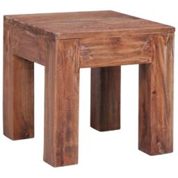 Berkfield Home Coffee Table 30x30x30 cm Solid Reclaimed Wood in Brown - Size: 30 x 30 x 30 cm - thumbnail 1