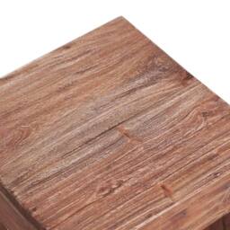 Berkfield Home Coffee Table 30x30x30 cm Solid Reclaimed Wood in Brown - Size: 30 x 30 x 30 cm - thumbnail 4